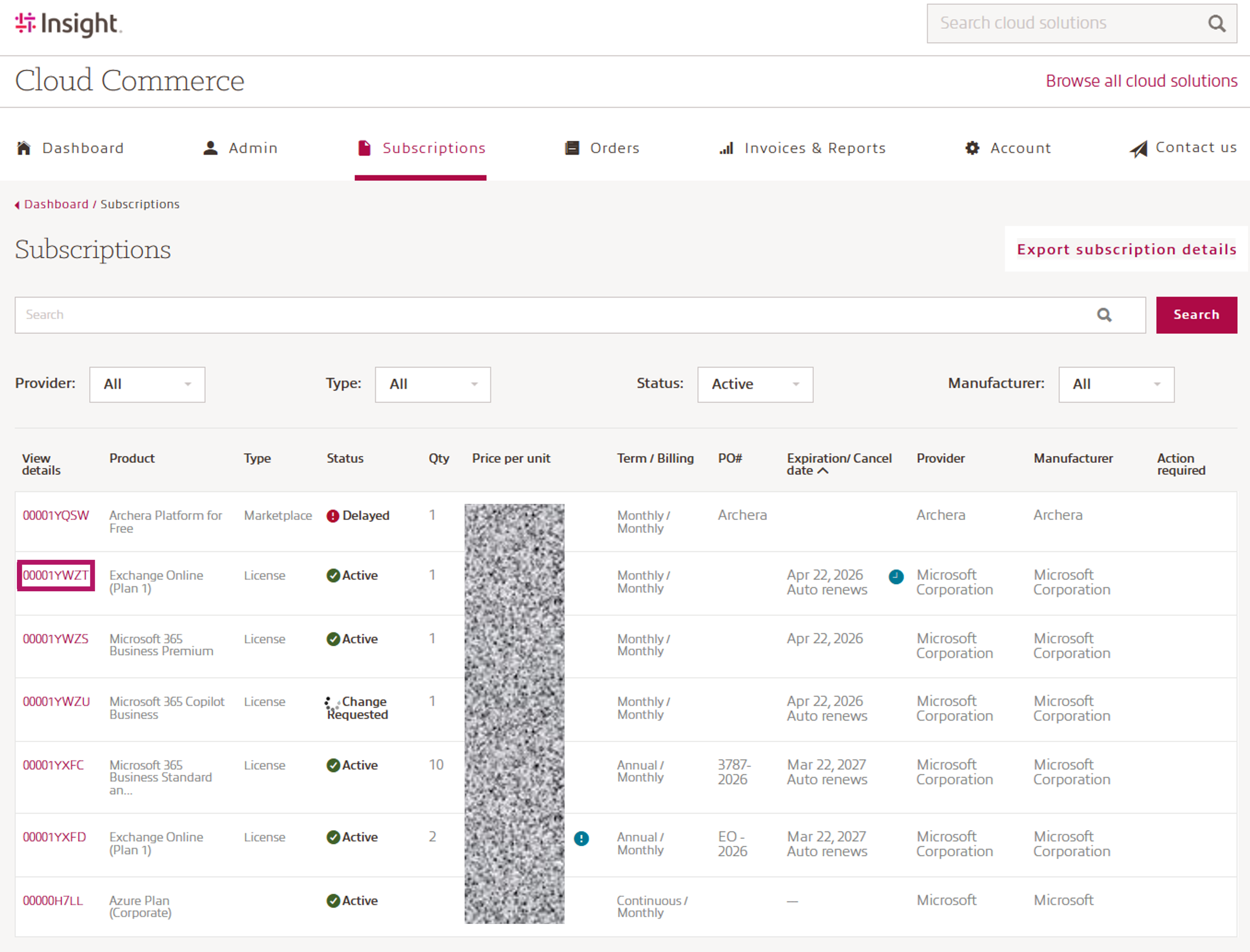 Invoices and Reports screenshot