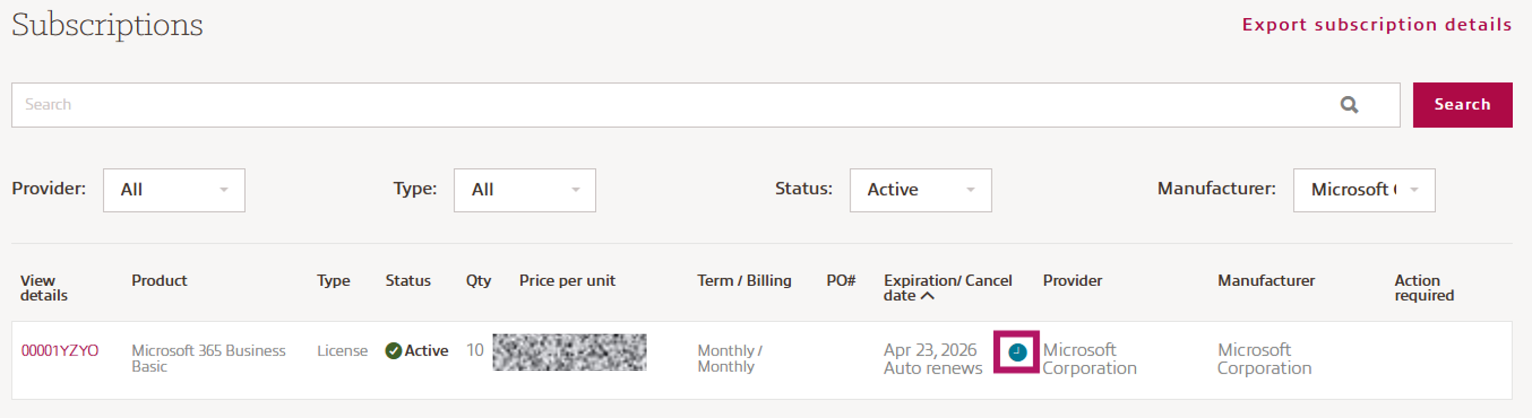 Invoices and Reports screenshot