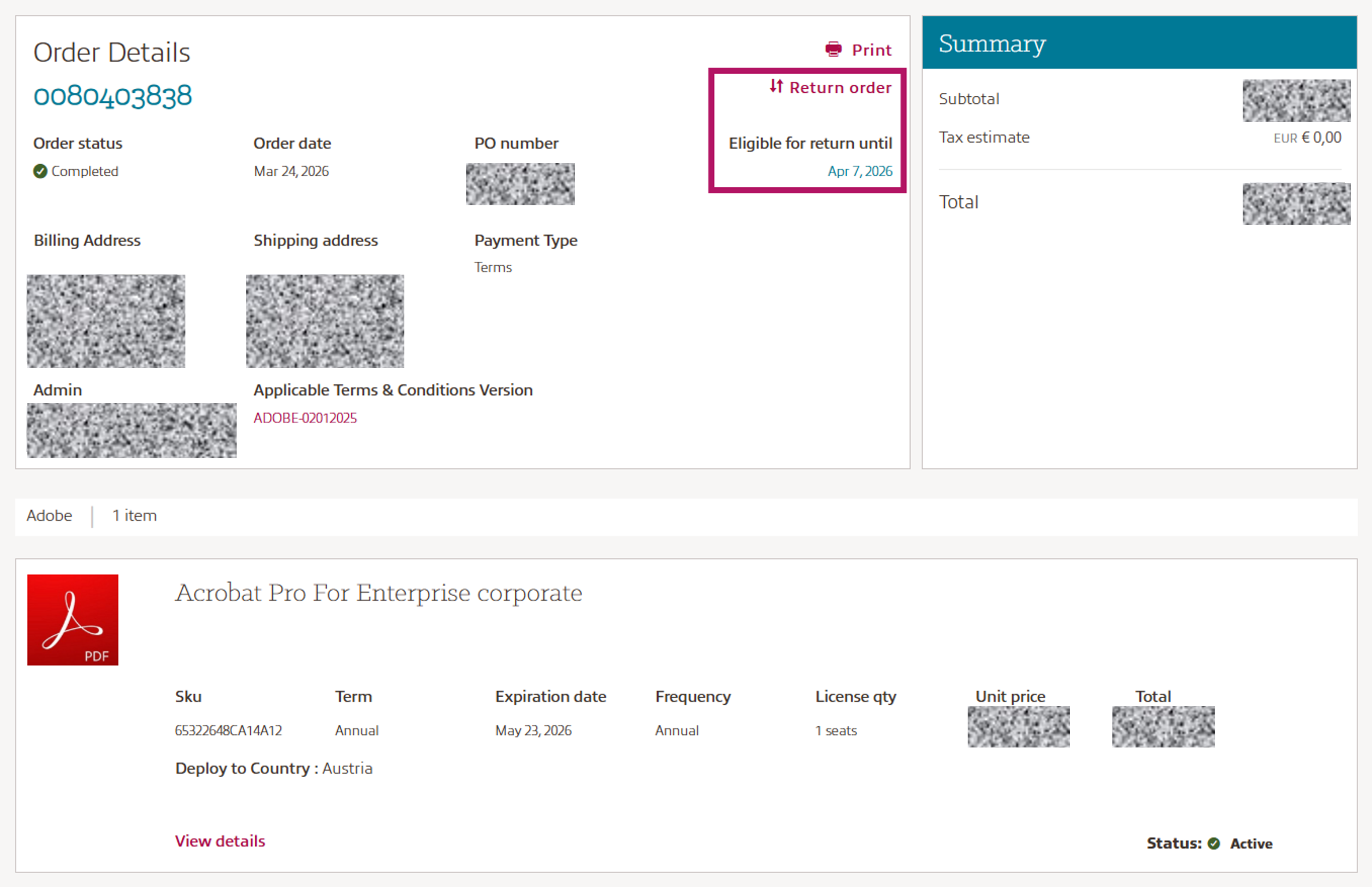 Invoices and Reports screenshot