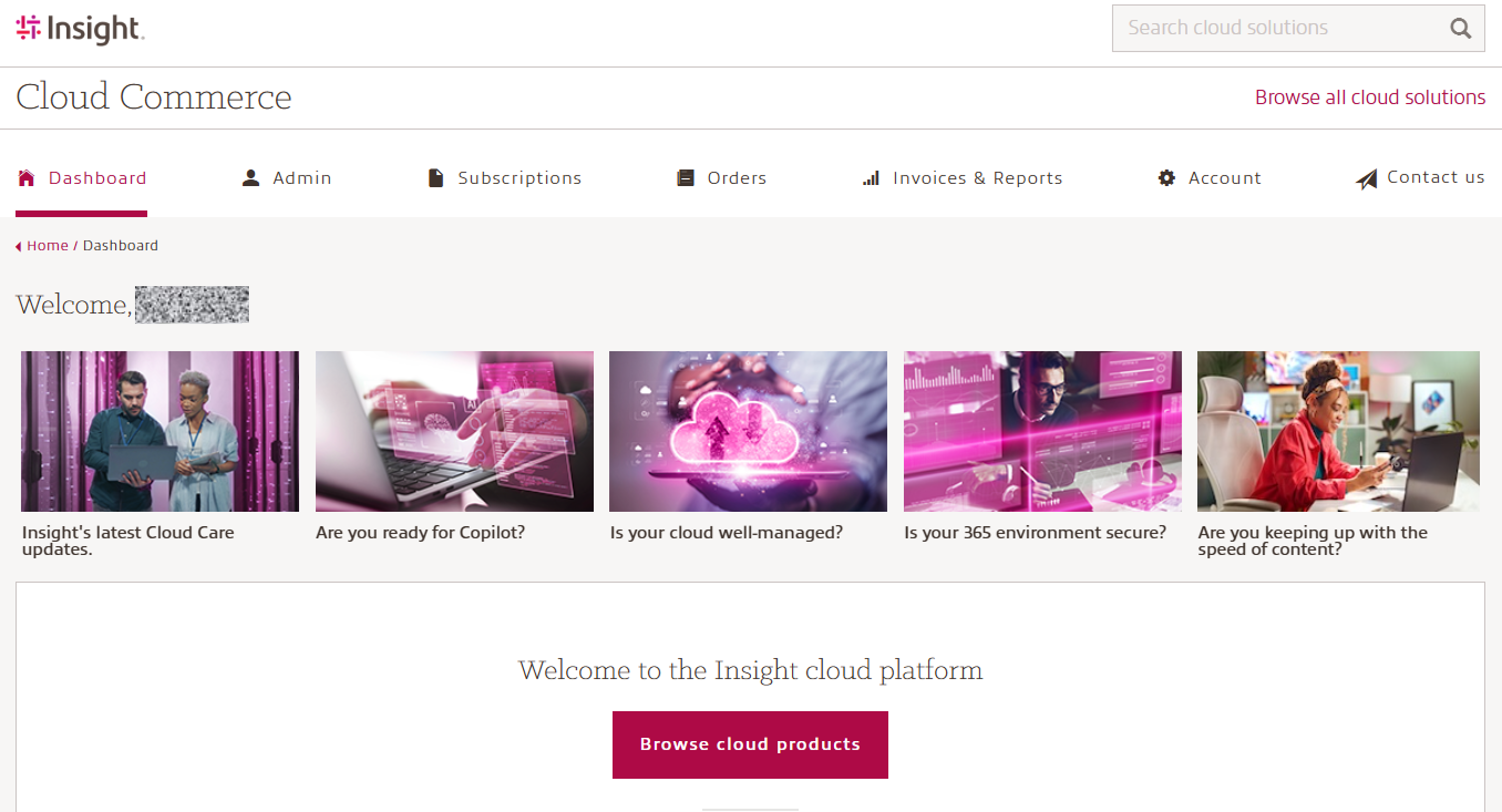 Dasnboard screenshot