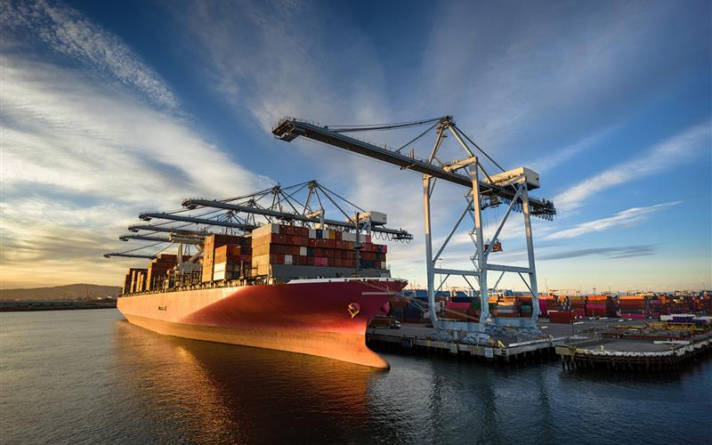 Maritime Vessel In Harbour