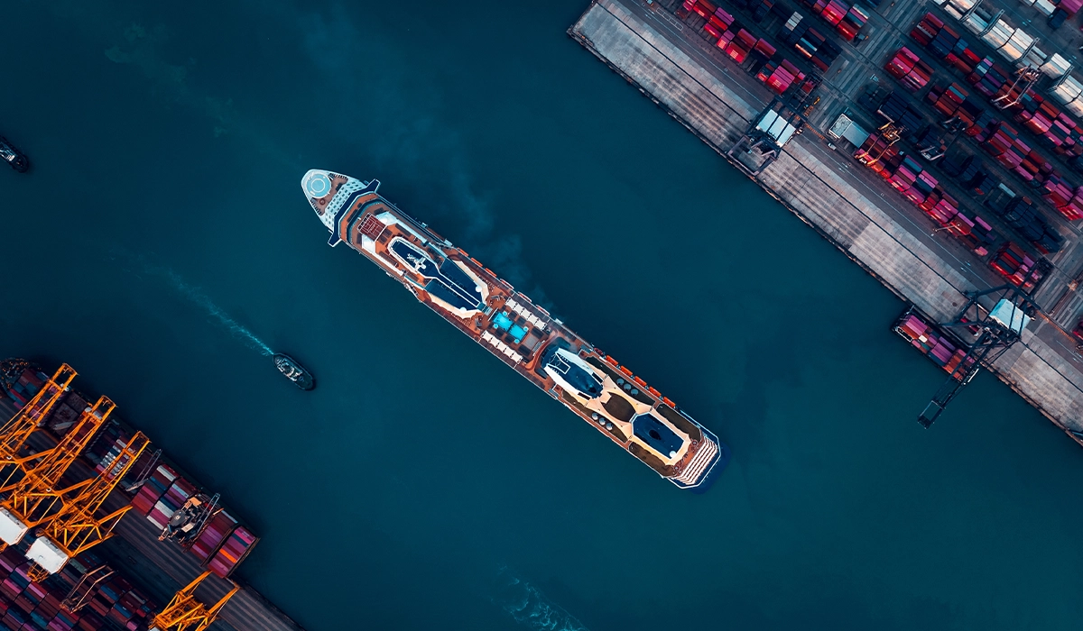 Ship at sea