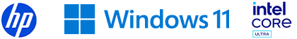 HP Windows 11 Intel Core Ultra logo