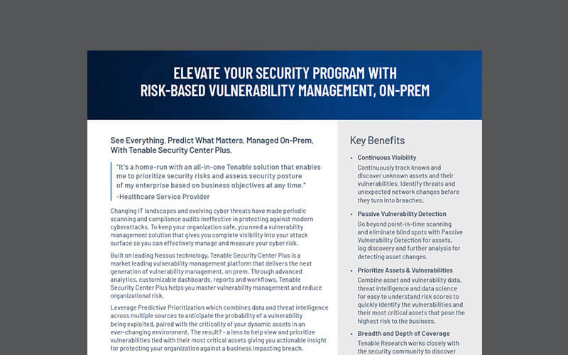 Cover image Elevate Your Security Programme