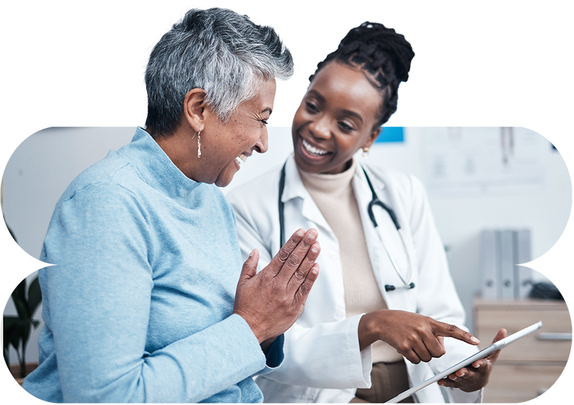 Woman seeing a doctor