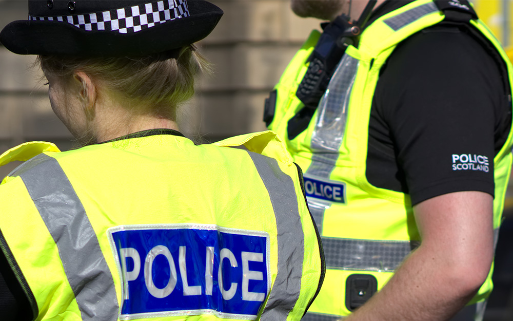Two police officers in Scotland Two police officers in Scotland
