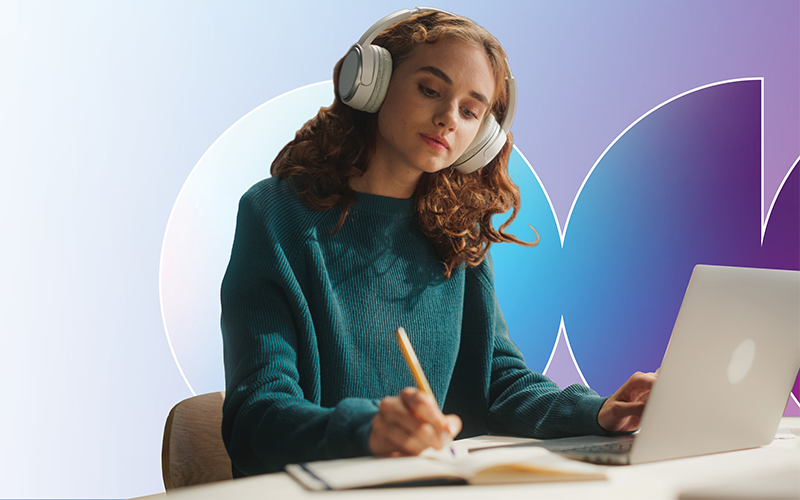 Creative professional using AI