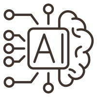 Icon representing AI