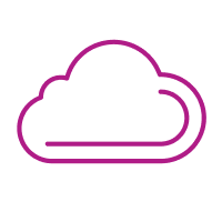 icon of digital cloud