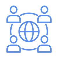 Global connected icon