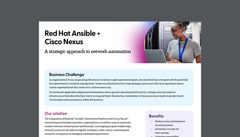 Article Red Hat Ansible + Cisco Nexus  Image
