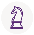 Chess knight icon