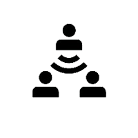 A team working remotely together