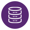 Data circle icon graphic