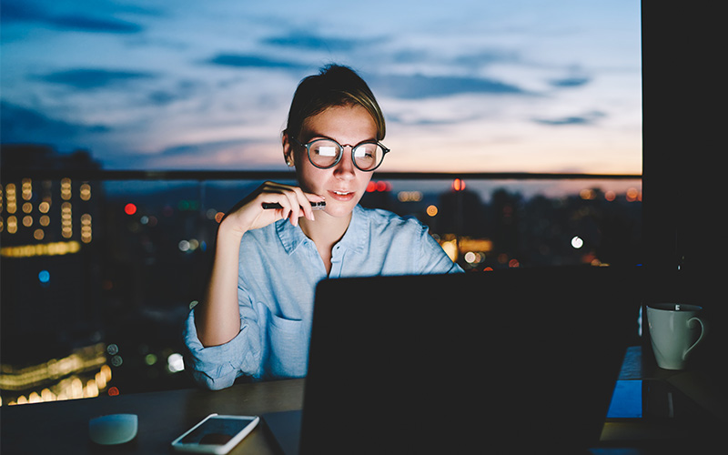 Woman on laptop