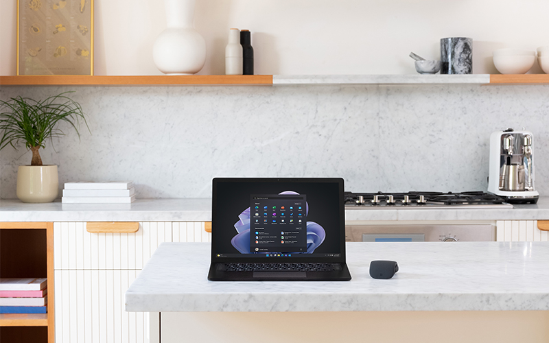Surface Promotions, Laptop sat on counter
