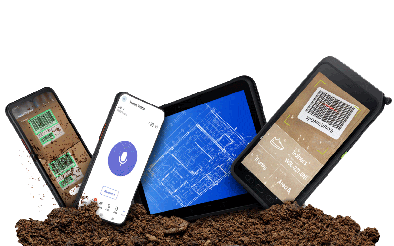 Samsung Rugged devices in Dirt
