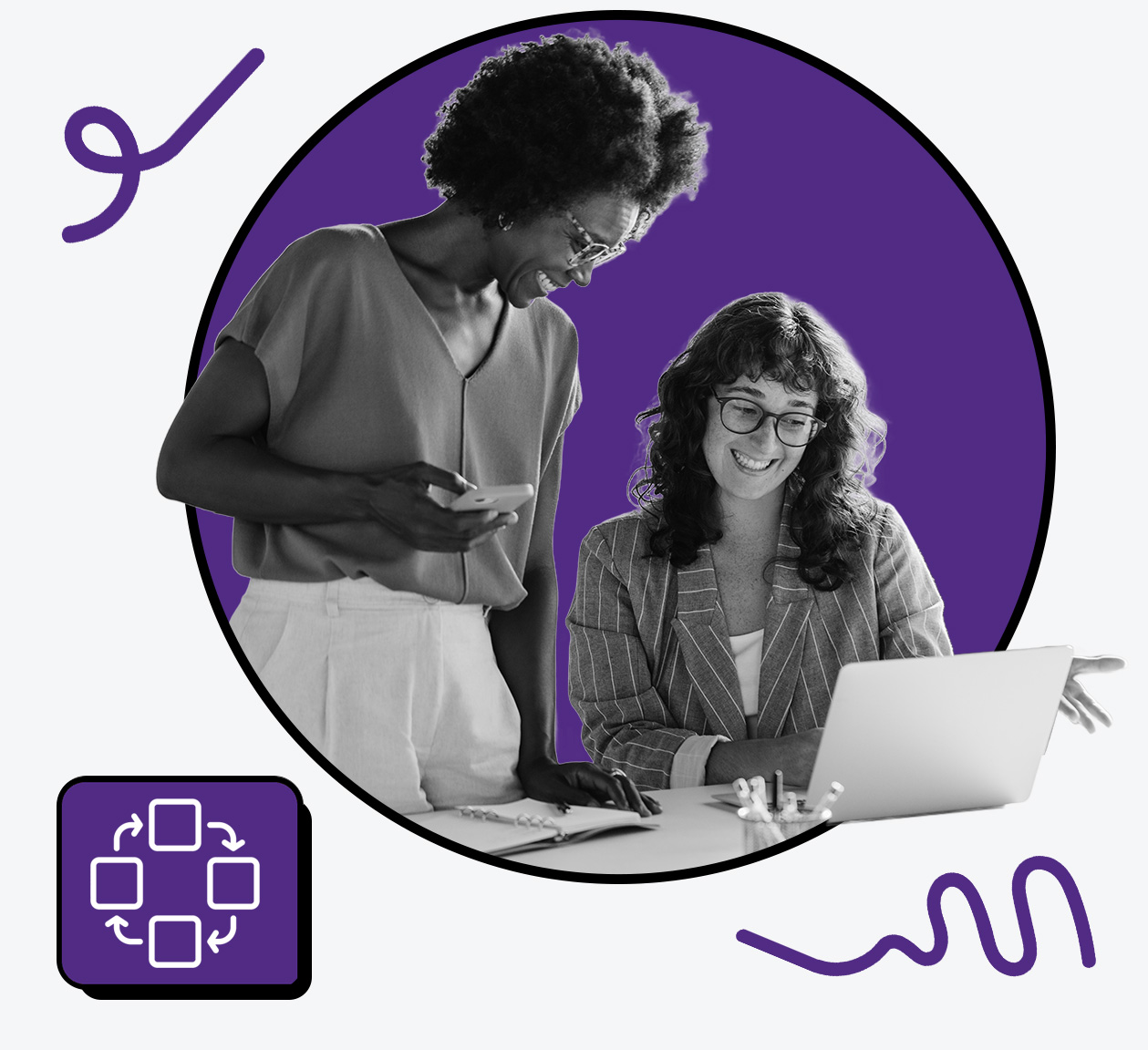 two colleagues collaborating