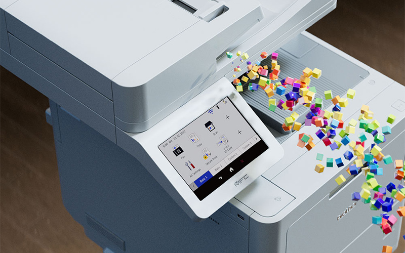 BROTHER WIRELESS COLOUR LASER PRINTER AND NFC