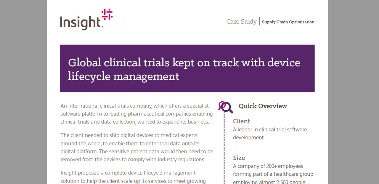 Article Global Clinical Trials Kept on Track with Device Lifecycle Management Image