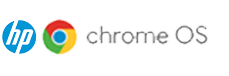 hp and chrome os logo