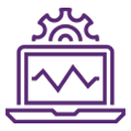 System monitoring icon graphic