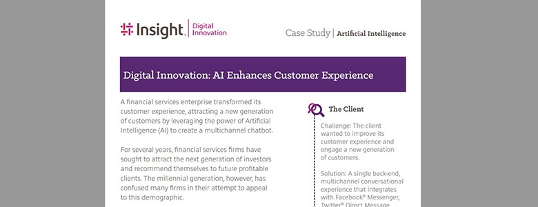 Digital Innovation: AI Enhances Customer Experience Download the AI Enhances Customer Experience datasheet below