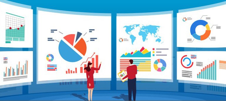 Microsoft 2023 Valuta-aanpassing Tekening van een laptop en cloudapplicaties