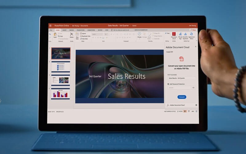 Acrobat DC Acrobat DC on laptop
