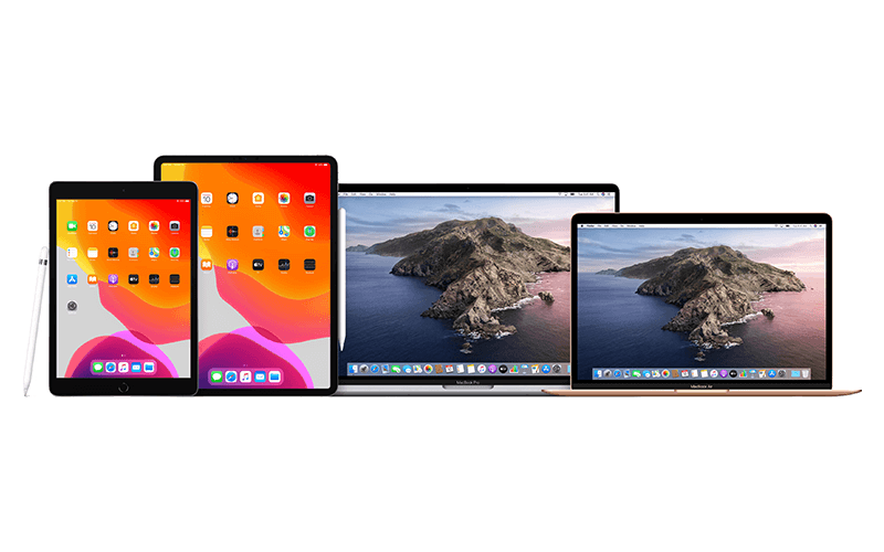 Get three years of accidental damage coverage Product image of group of Apple devices