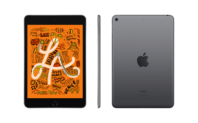 iPad Mini space gray for uncompromising performance iPad Mini space gray front and back display