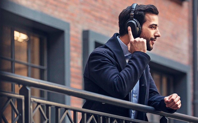 Headsets to enchant instead of entangle EPOS wireless headset being use outside