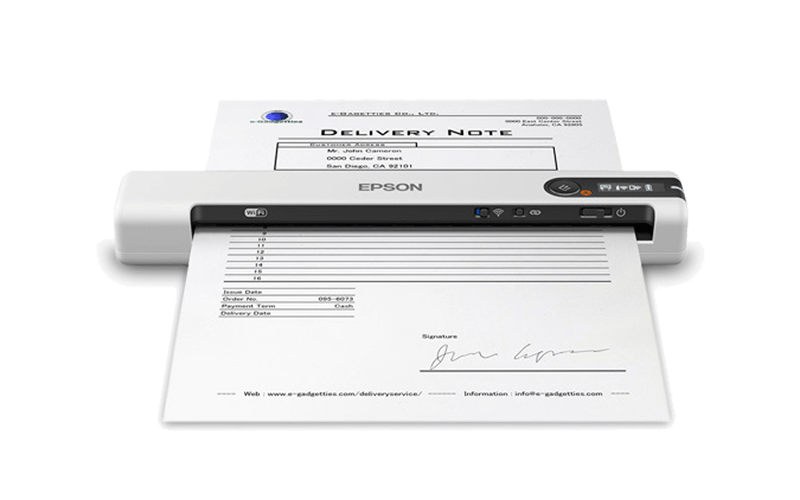 Portable document scanner from Epson Epson WorkForce DS-80W portable scanner