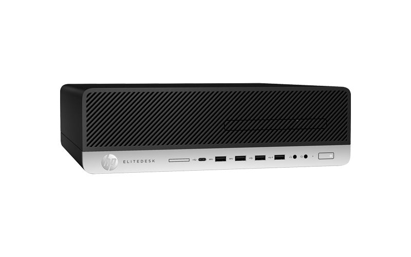 Close up of the HP EliteDesk 800 G4 Small Form Factor 