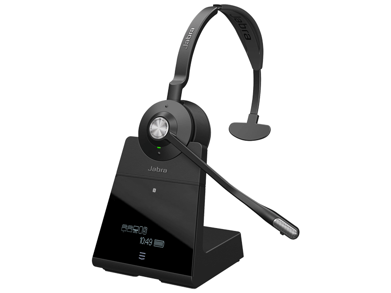 Jabra Engage 75 headset close up photo of the Jabra Engage 75 headset