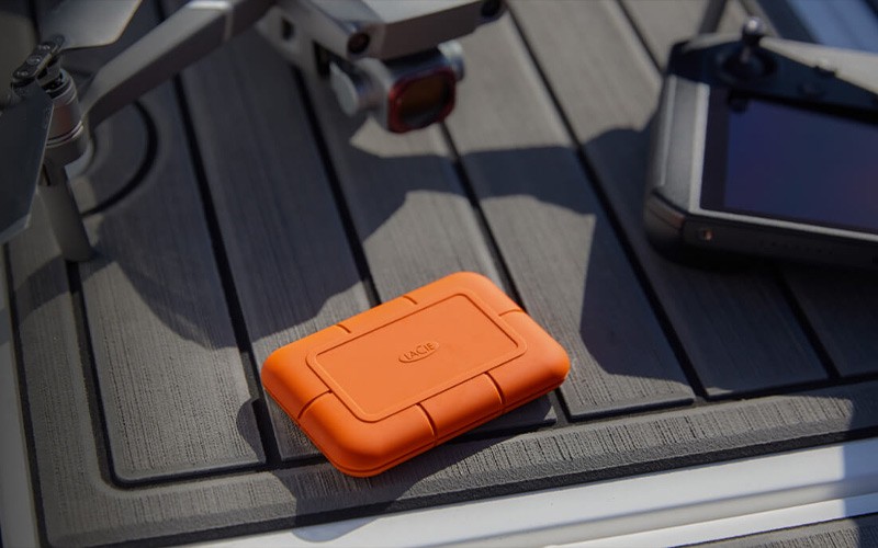 LaCie Rugged SECURE solutions Close up of the Rugged