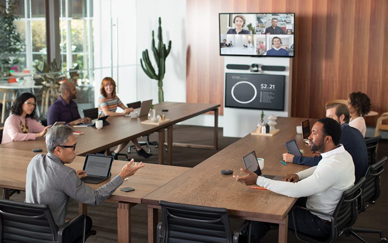 Experience video meetings that are the next best thing Video conference meeting with Logitech