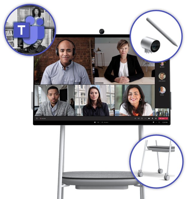 Surface Hub for Teams Rooms surface hub with callout features