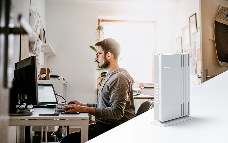 Woman working from home effectively