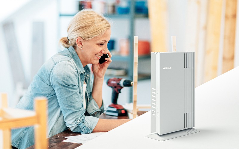 Start up business owner smiling