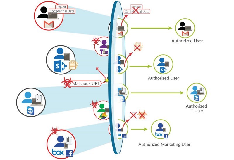 Palo Alto next-generation firewall applications Palo Alto firewall application graphic display