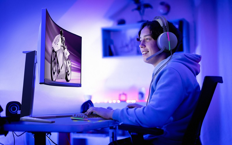 Next evolutionary step in gaming displays Gaming monitors in use