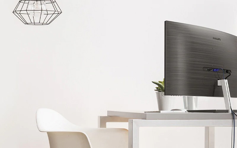The best view in the house Philips monitor on a desk