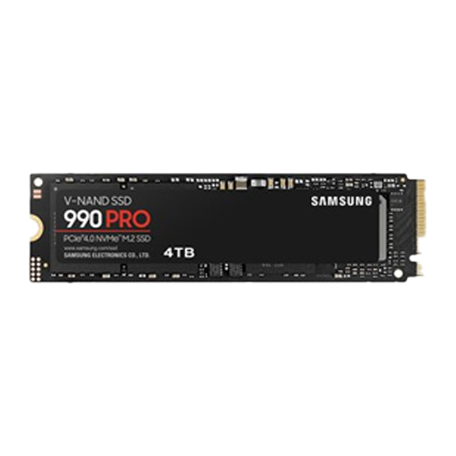 Samsung 990 PRO MZ-V9P4T0BW - SSD - 4 TB - PCIe 4.0 x4 (NVMe)