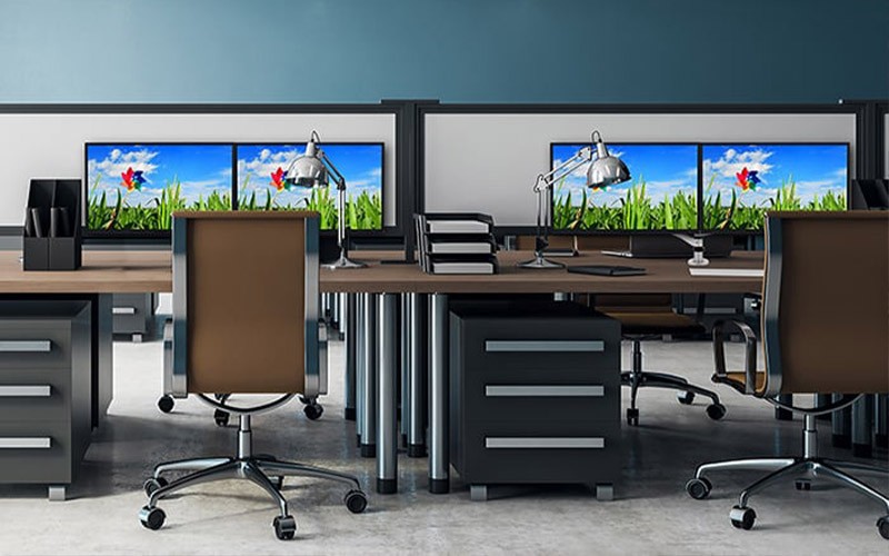 ViewSonic monitors look as good as they perform Workspaces with Viewsonic monitors