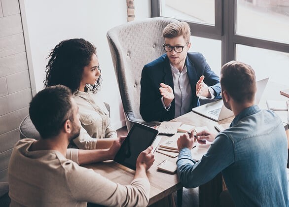 group of office workers
